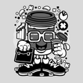 Coffee Cup Businessman Transfer