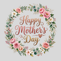 Mother's Day Wreath Transfer