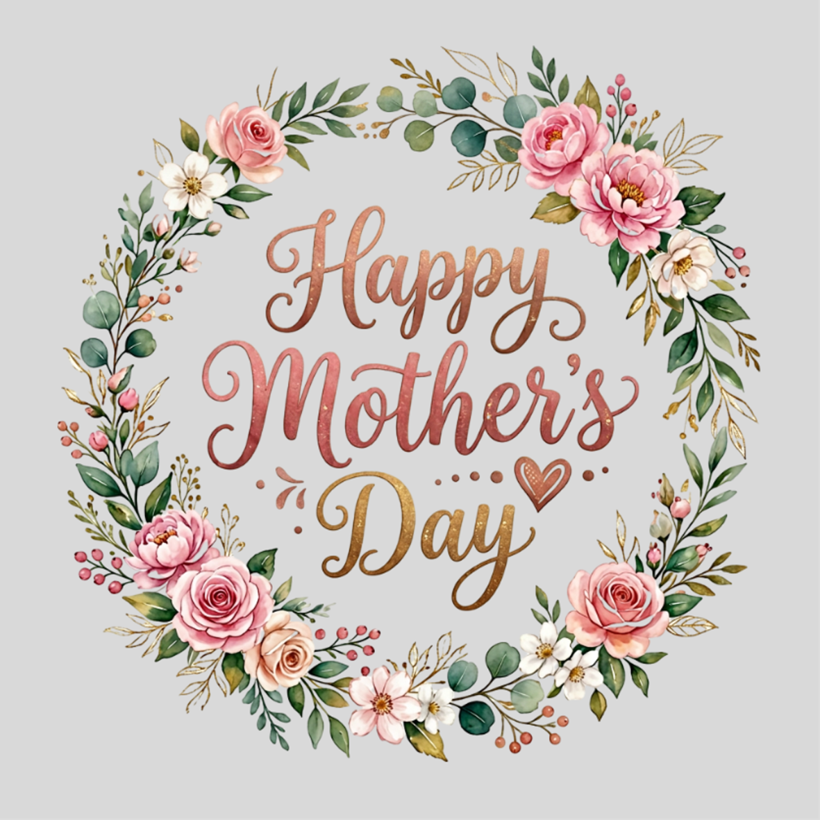 Mother's Day Wreath Transfer