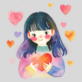 Hearts Around Mum Transfer