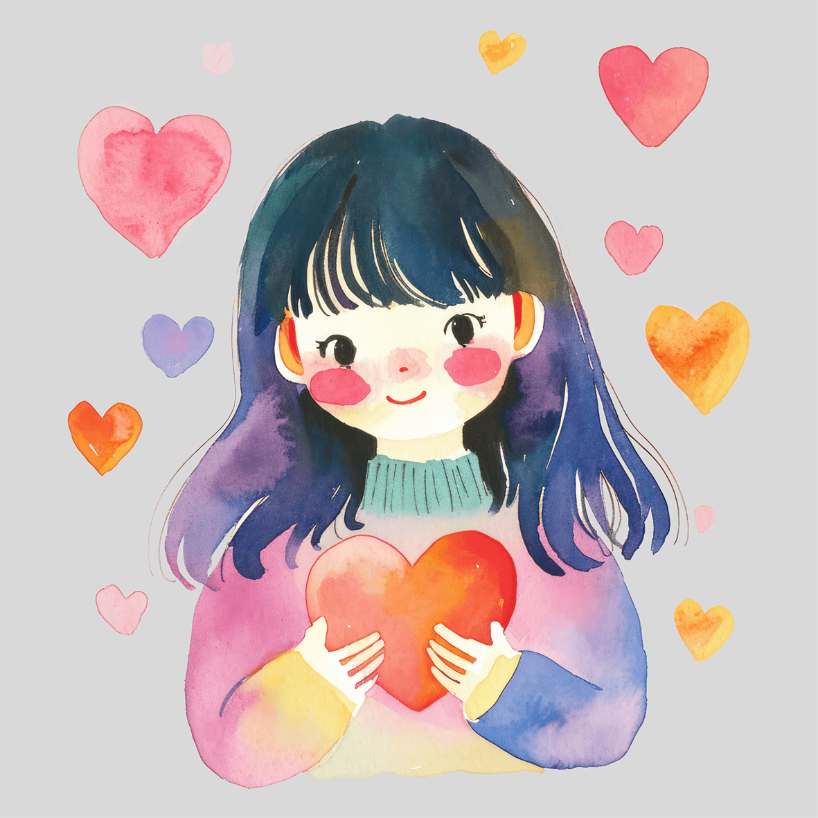 Hearts Around Mum Transfer